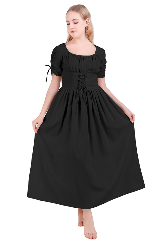 Chemise, Meadow Muse Dress : Black