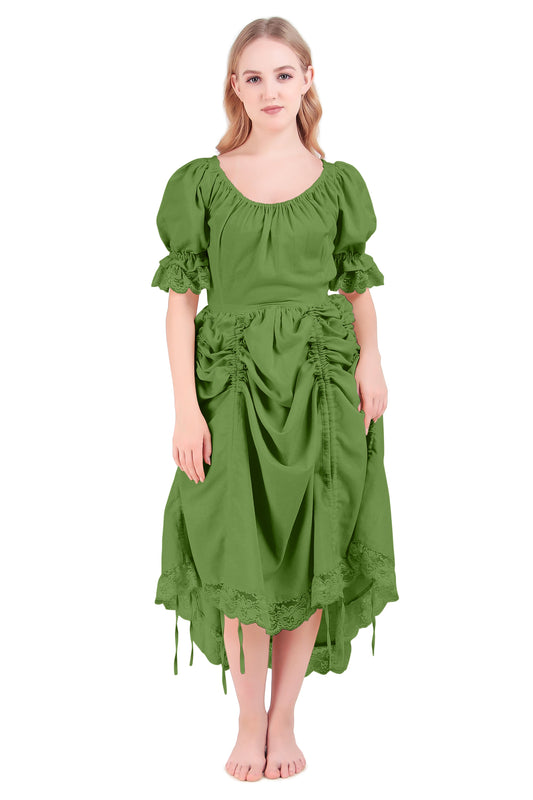 Chemise, Honeysuckle Dreams Army Green