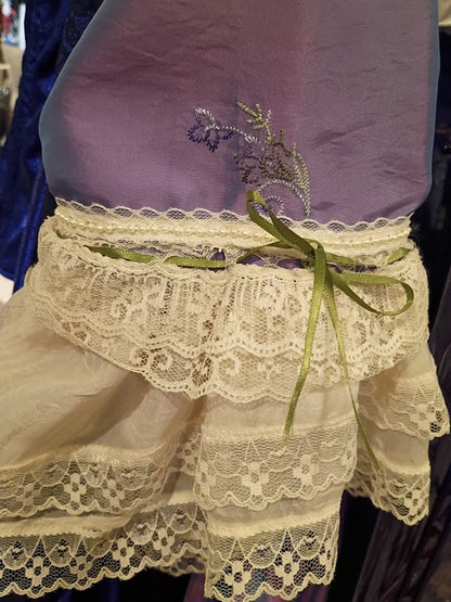 Gown, 18th Century Violet Tafetta, XL