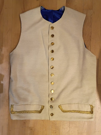 Vest Waistcoat, 18th Century George Washington, L