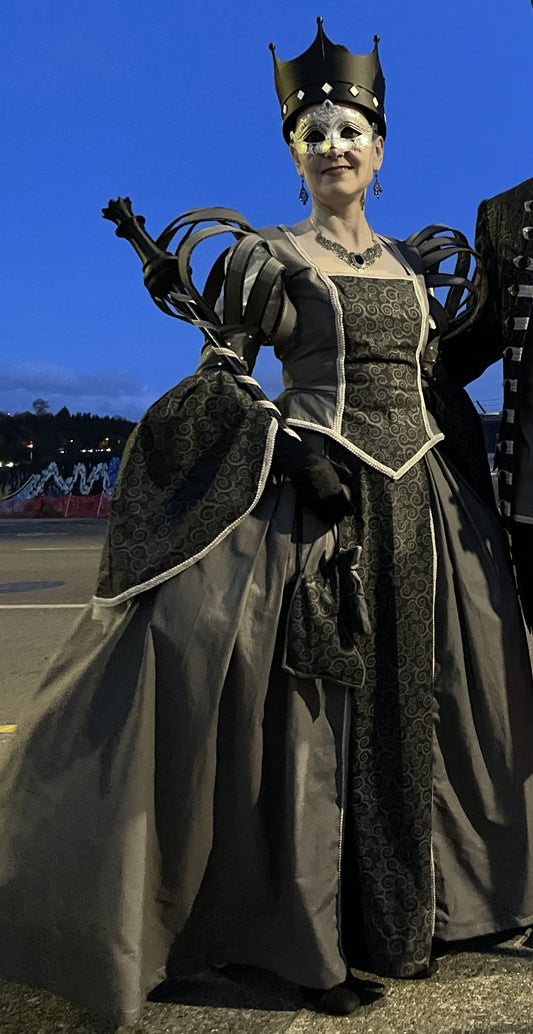 Dress, 18th c. Greyscale Chess Queen