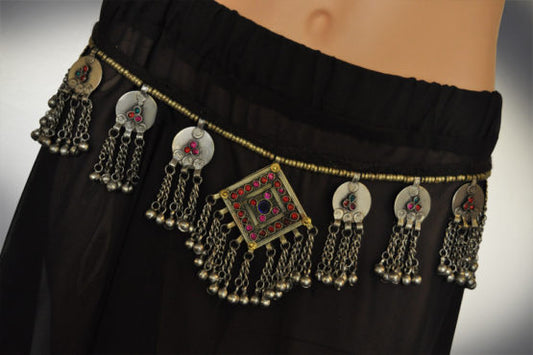 Belt / Necklace Jeweled Ornate-