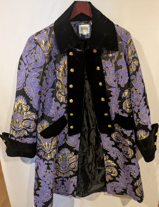 Coat, Frock Brocade Lilac