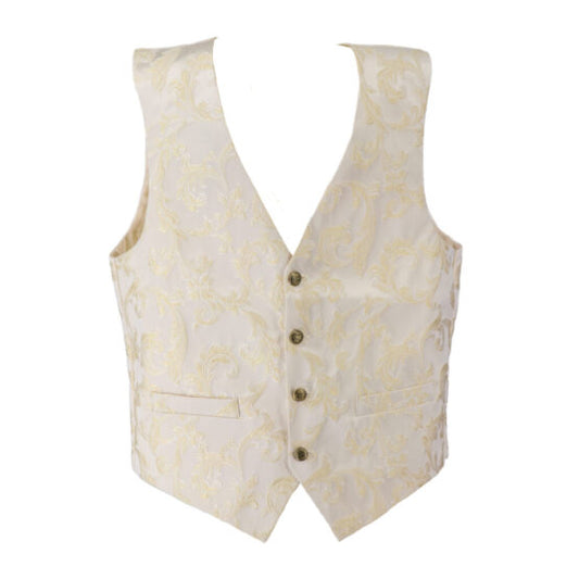 Vest, Jacquard White Ivory