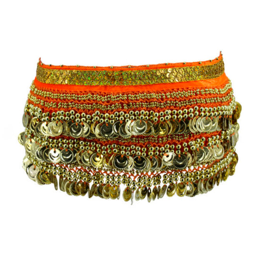 Belt, Coin Velvet Happy-Orange