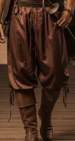Pants, Pirate Lace-Up Brown