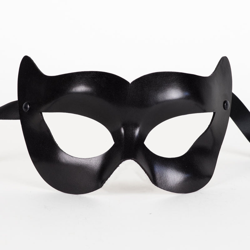 Eye Mask Leather Vamp-black