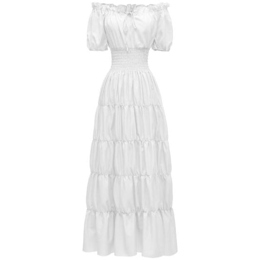 Chemise, Off-Shoulder White