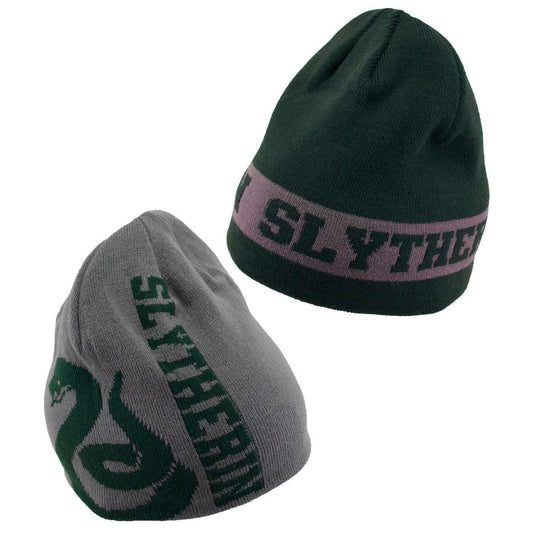 Slytherin Reversible Beanie-Green Silver