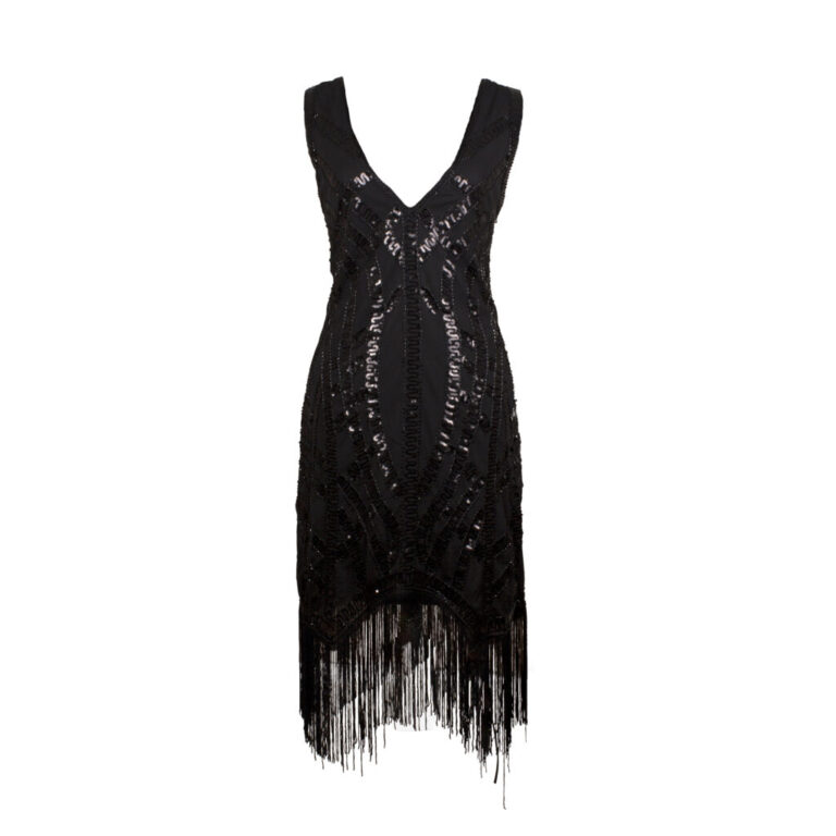Dress, Flapper Beaded Fringe 20's Dress