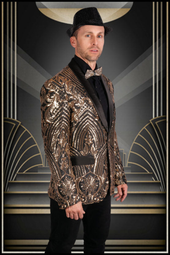 Blazer Jacket, Sequin Men's-  : XXXL