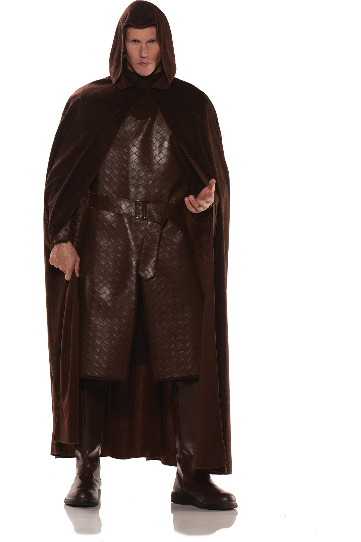 Cape, Deluxe Hooded - Brown-OS