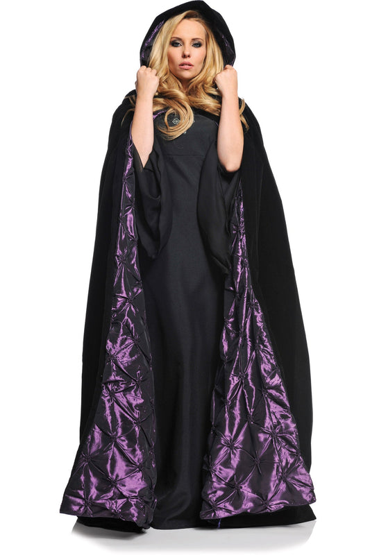 Cloak, Velvet Pintuck Purple