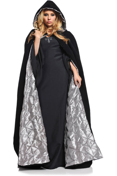 Cloak, Velvet Pintuck Silver
