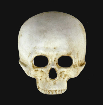 Skull, full face mask-white