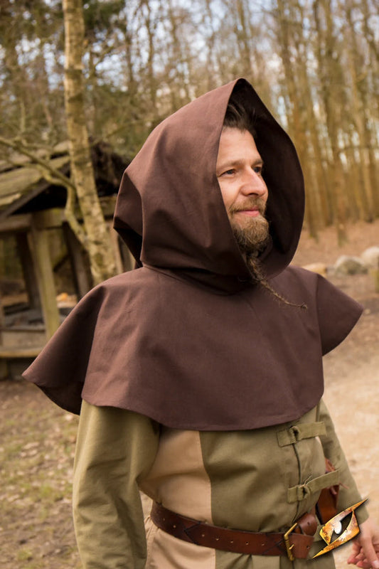 Hood, Capelet Basic Brown L/XL
