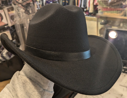 Hat, Cowboy Felt  Black