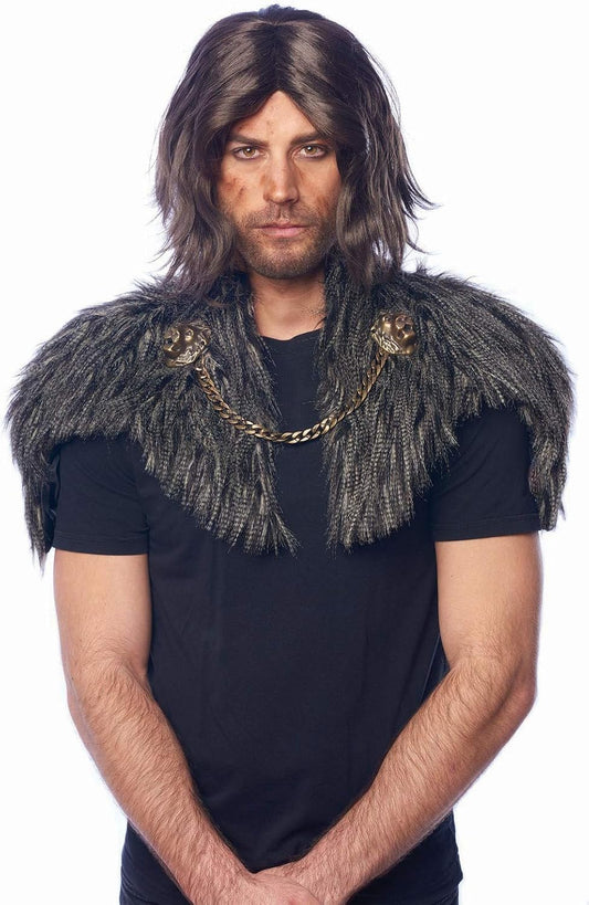 Medieval Cape Mantle - faux fur