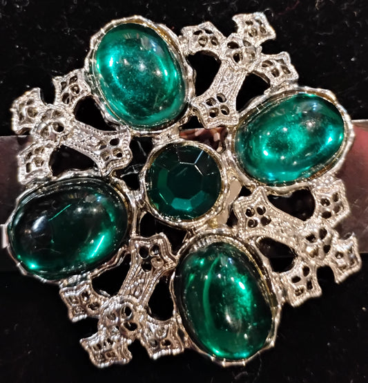 Brooch, pin, Gothic stones-