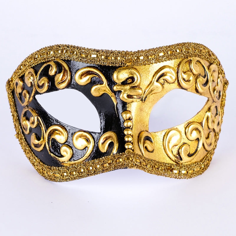 Civetta Paper Mache Mezza-Gold/Black