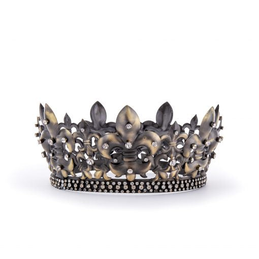 Crown, King, Metal Fleur De Lis-