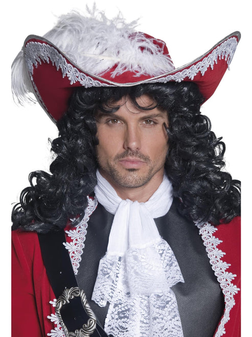 Hat, Tricorn Red Velvet