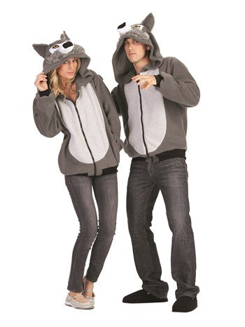 Hoodie, Grey Wolf Adult