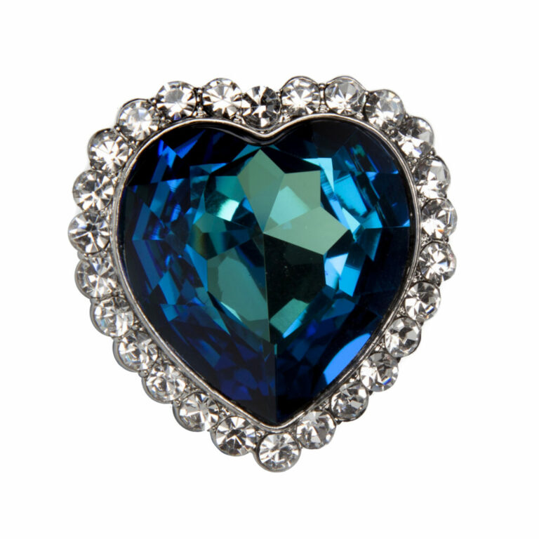 Ring, Blue Heart Jewel