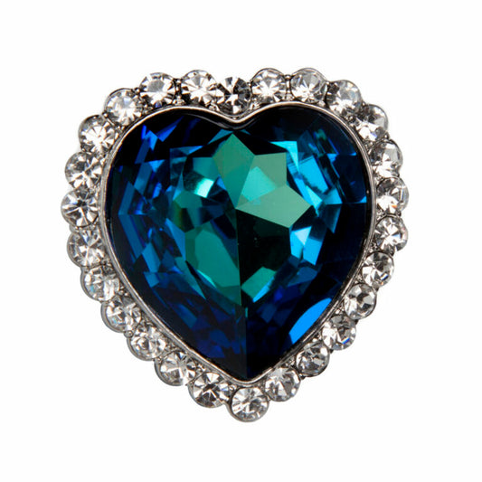 Ring, Blue Heart Jewel