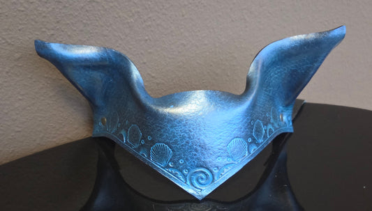 Headpiece, Horse Ears Blue Shells