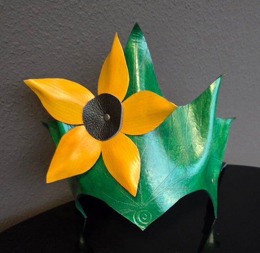 Headpiece, Crown Green Flower