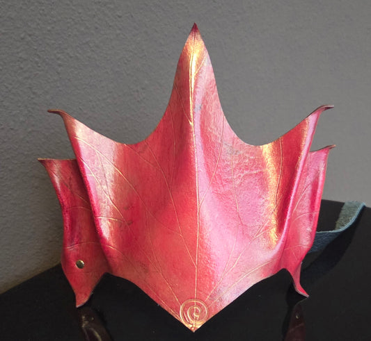 Headpiece, Crown Red Leaf