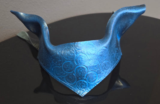 Headpiece, Horse Ears Blue Swirls
