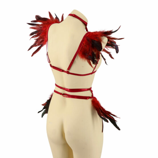 Collar & Bustle, Feather Straps