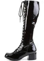 Boots, GoGo, Standard Retro, Black, 6 Women's