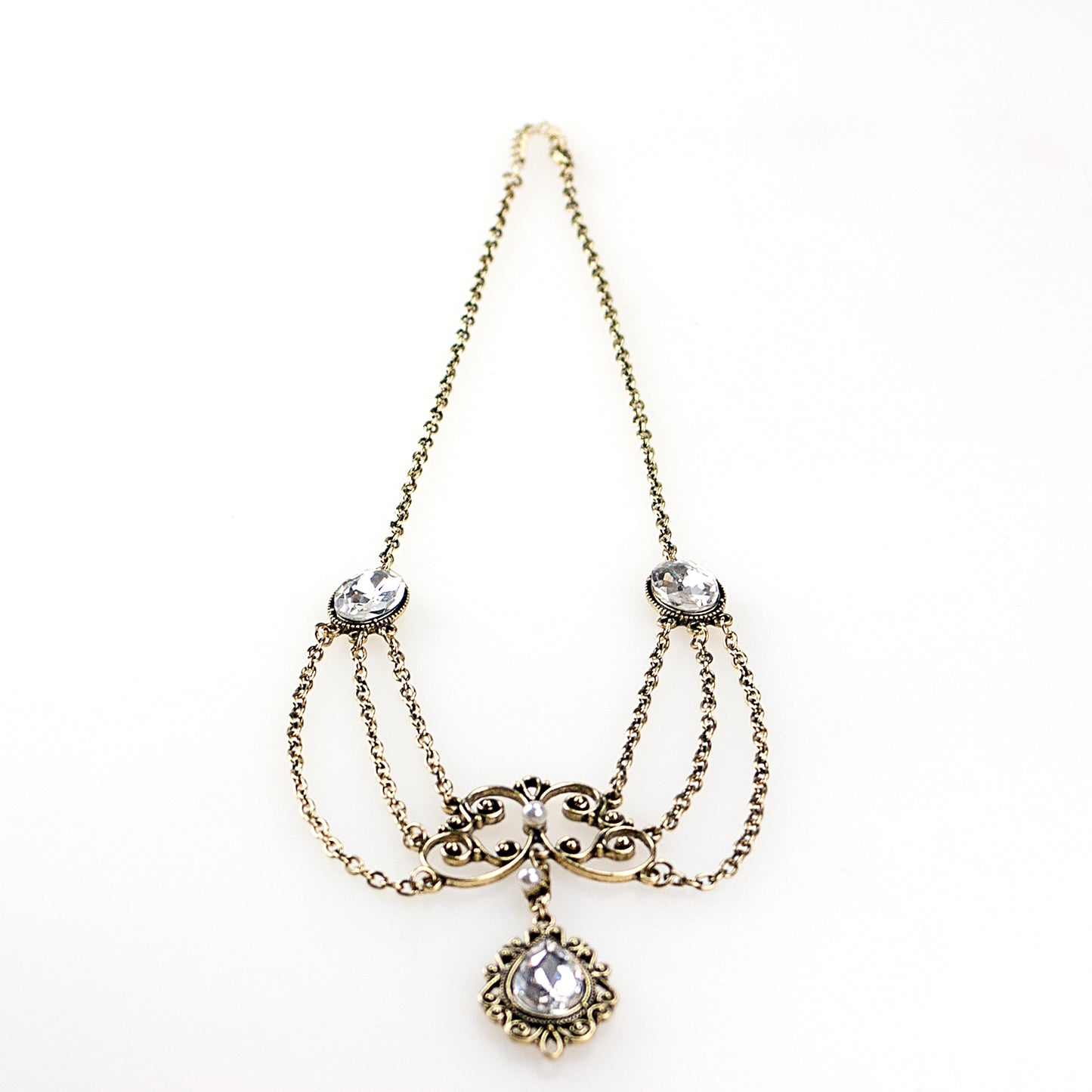 Necklace, Victorian Antiqued Copper