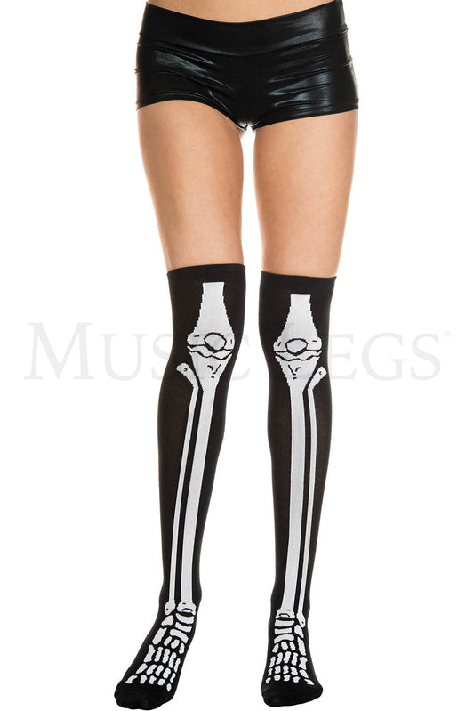 Thigh Hi, Skeleton Print