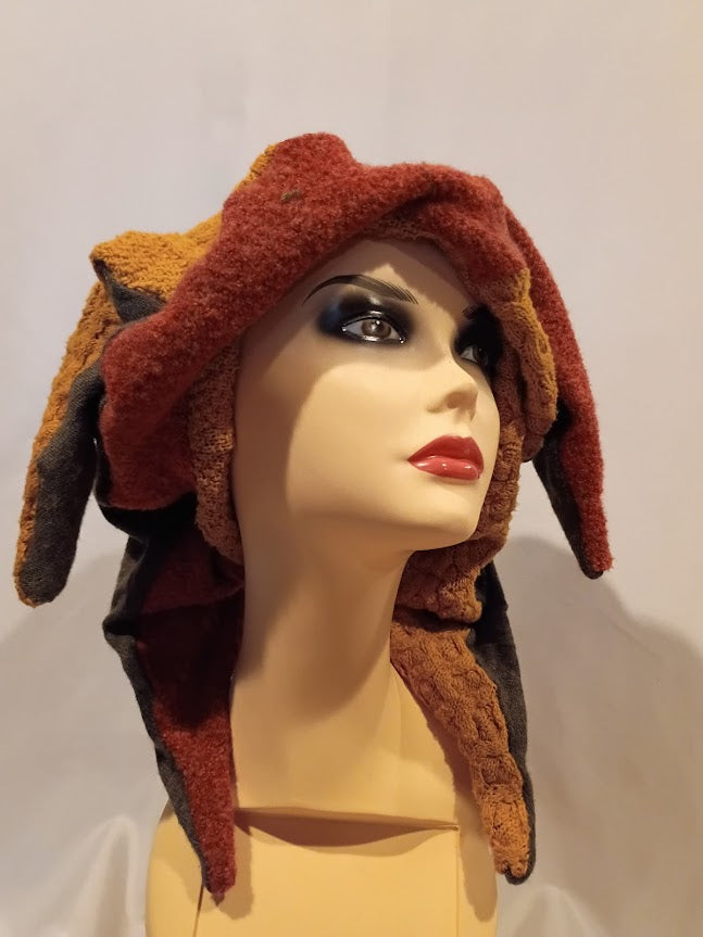 Hat, Jester 4 Four Point Handmade