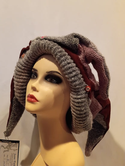 Hat, Jester 4 Four Point Handmade