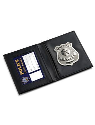 Acc, BADGE POLICE (thick)-silver heavy