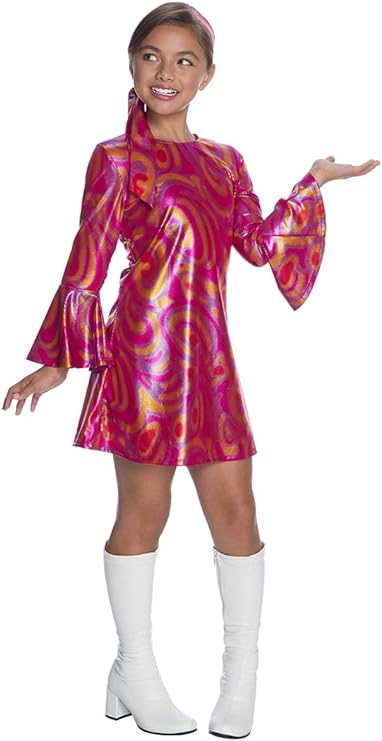 GOGO Dress, Disco Diva-Fuchsia : X-Large