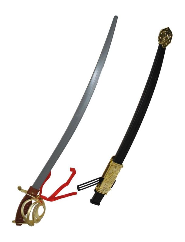 Weapon, Sword Cutlass-Brown Gold : 27.6"
