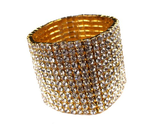 Bracelet, rhinestone cuff