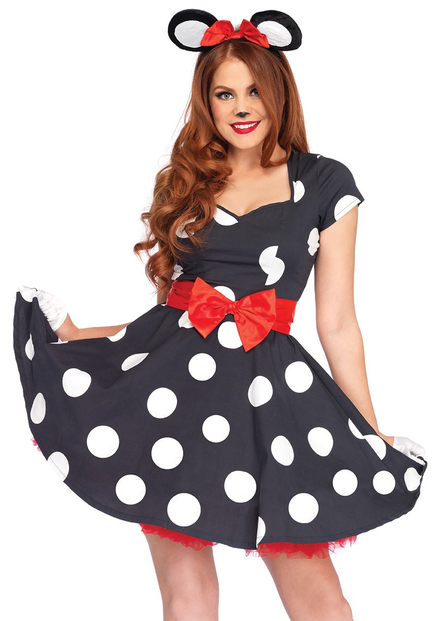 Miss Mouse, 3 PCS-Black/White : M/L