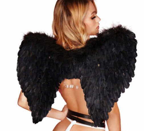 Wings, Feather Angel Black