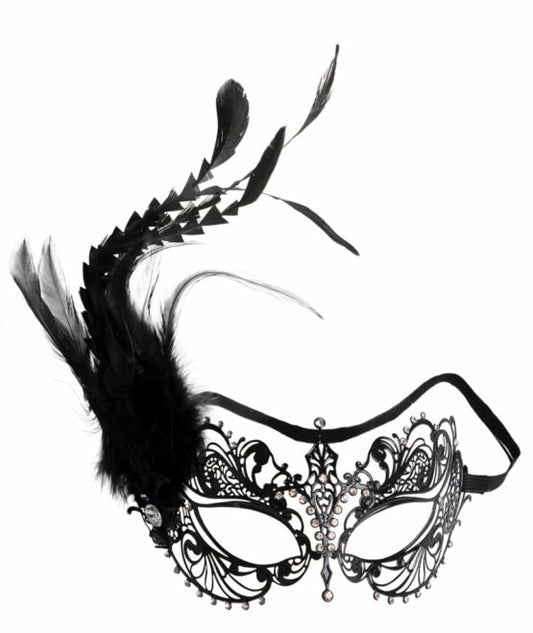 Mask, Lux Feather Black Metal