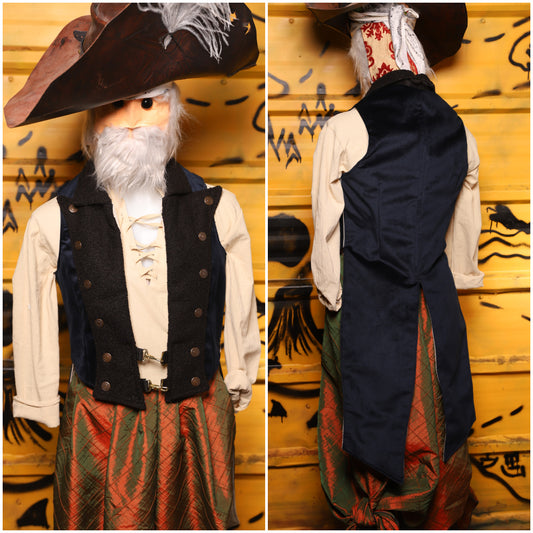 Vest, Tails Swashbuckler Blue Velvet XS