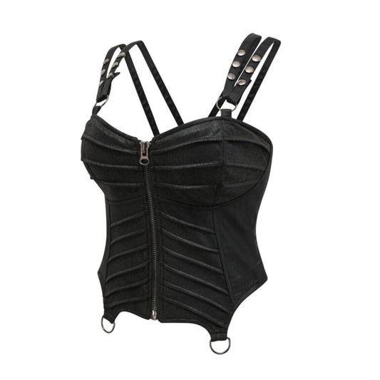 Corset, Pleated Armor Black