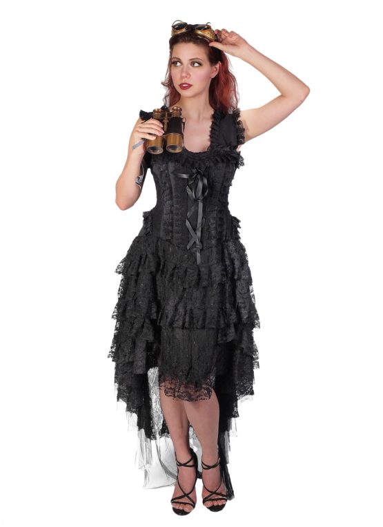 Dress, Marie Off Shoulder Black