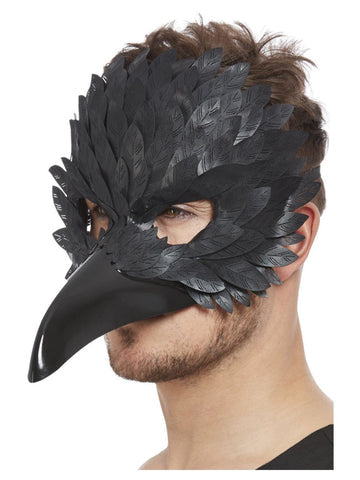 Bird Mask in Black-black jet